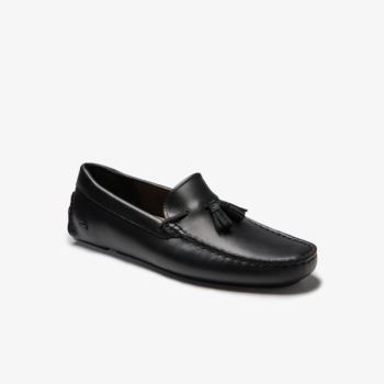 Lacoste Dress Piloter Tassel Loafer Pánské - Mokasíny Černé / Hnědé | CZ-KLmjeQ